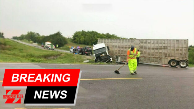 Breaking News: One person was killed in a collision with an elderly truck driver who blew through a stop sign.