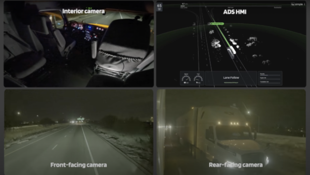 Watch the ‘world’s first’ big rig run without a person in the cab from Tucson to Phoenix.
