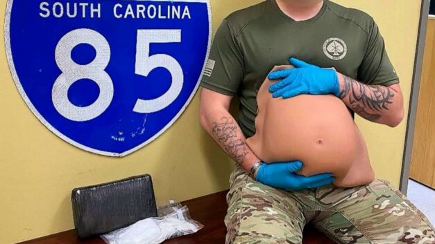Bizarre Drug Bust: “Zigzagging” Motorist Caught with Cocaine Hidden in Fake Pregnant Belly